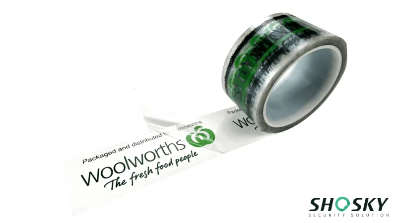 custom tamper evident tape made by eco-friendly material