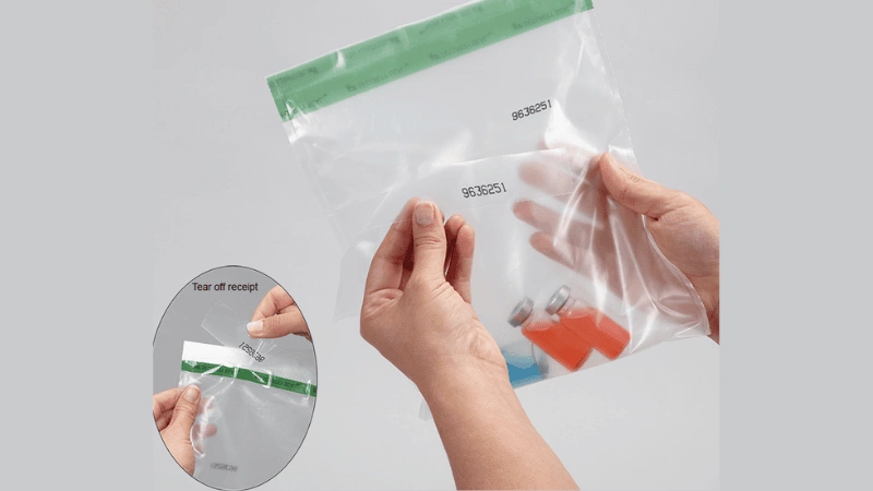 Tamper Evident Pharmaceutical Bag